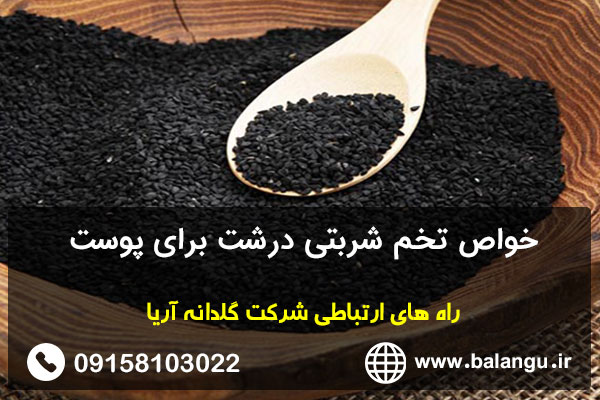 خواص تخم شربتی درشت برای پوست