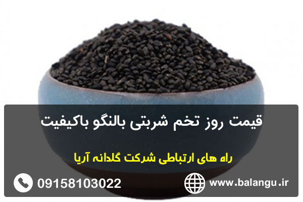 قیمت روز تخم شربتی بالنگو باکیفیت