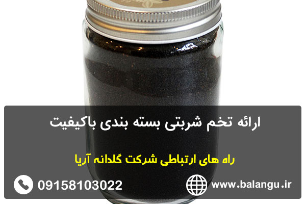 ارائه تخم شربتی بسته بندی باکیفیت