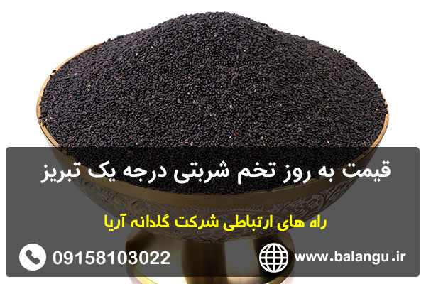 قیمت به روز تخم شربتی درجه یک تبریز