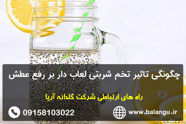چگونگی تاثیر تخم شربتی لعاب دار بر رفع عطش