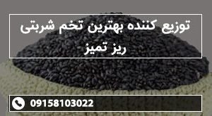 توزیع کننده بهترین تخم شربتی ریز تمیز