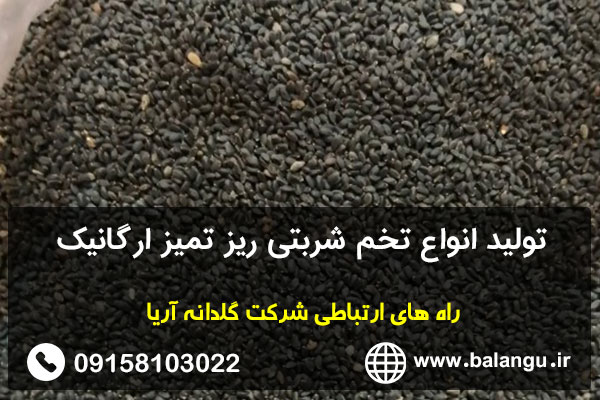 تولید انواع تخم شربتی ریز تمیز ارگانیک