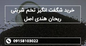 خرید شگفت انگیز تخم شربتی ریحان هندی اصل