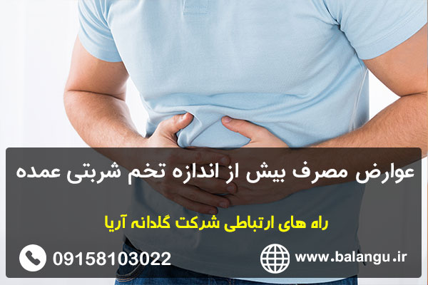 عوارض مصرف بیش از اندازه تخم شربتی عمده
