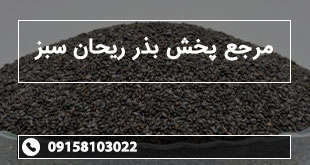 مرجع پخش بذر ریحان سبز