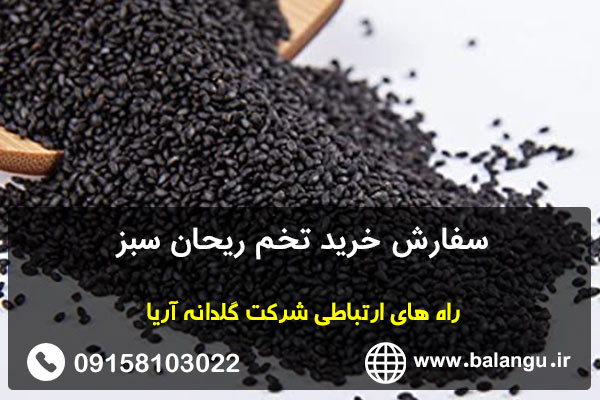 سفارش خرید تخم ریحان سبز