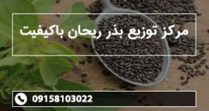 مرکز توزیع بذر ریحان باکیفیت