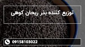 توزیع کننده بذر ریحان کوهی