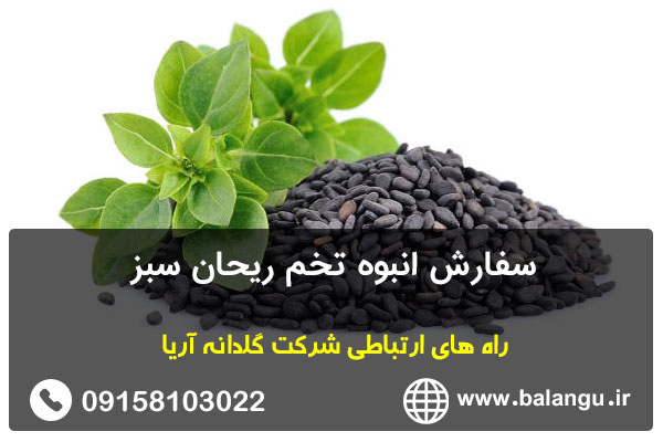 سفارش انبوه تخم ریحان سبز